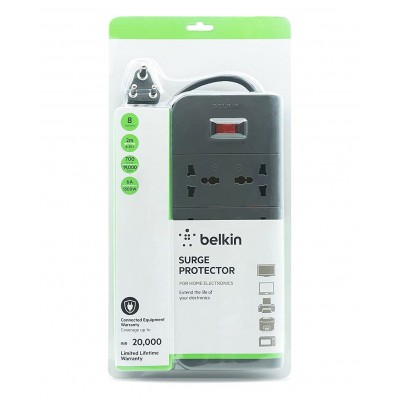  Belkin 8-Outlet Surge Protector 2M Cord